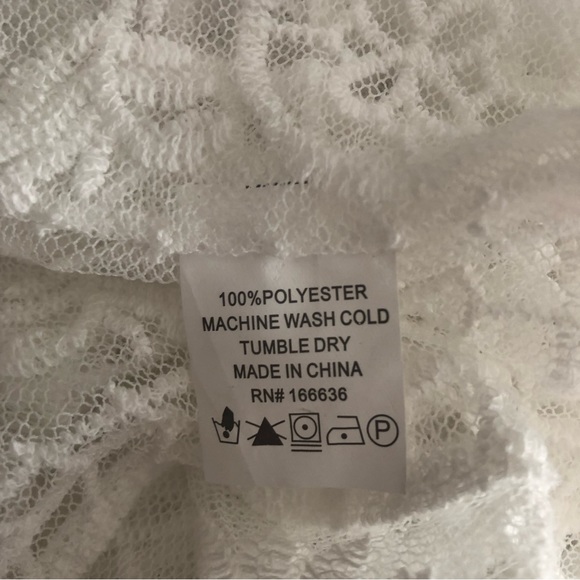 Anthropologie Kindred Semi Sheer Embroidered Crochet Lace Cover Up Overpiece - Picture 11 of 16